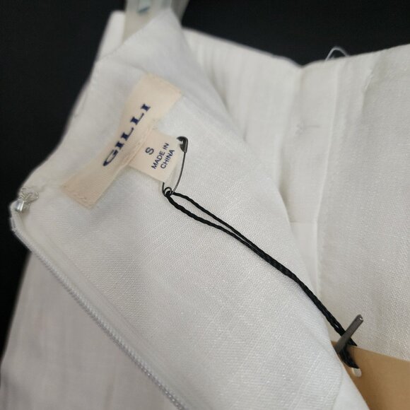 White Collared Button Down Skirt - Picture 10 of 10